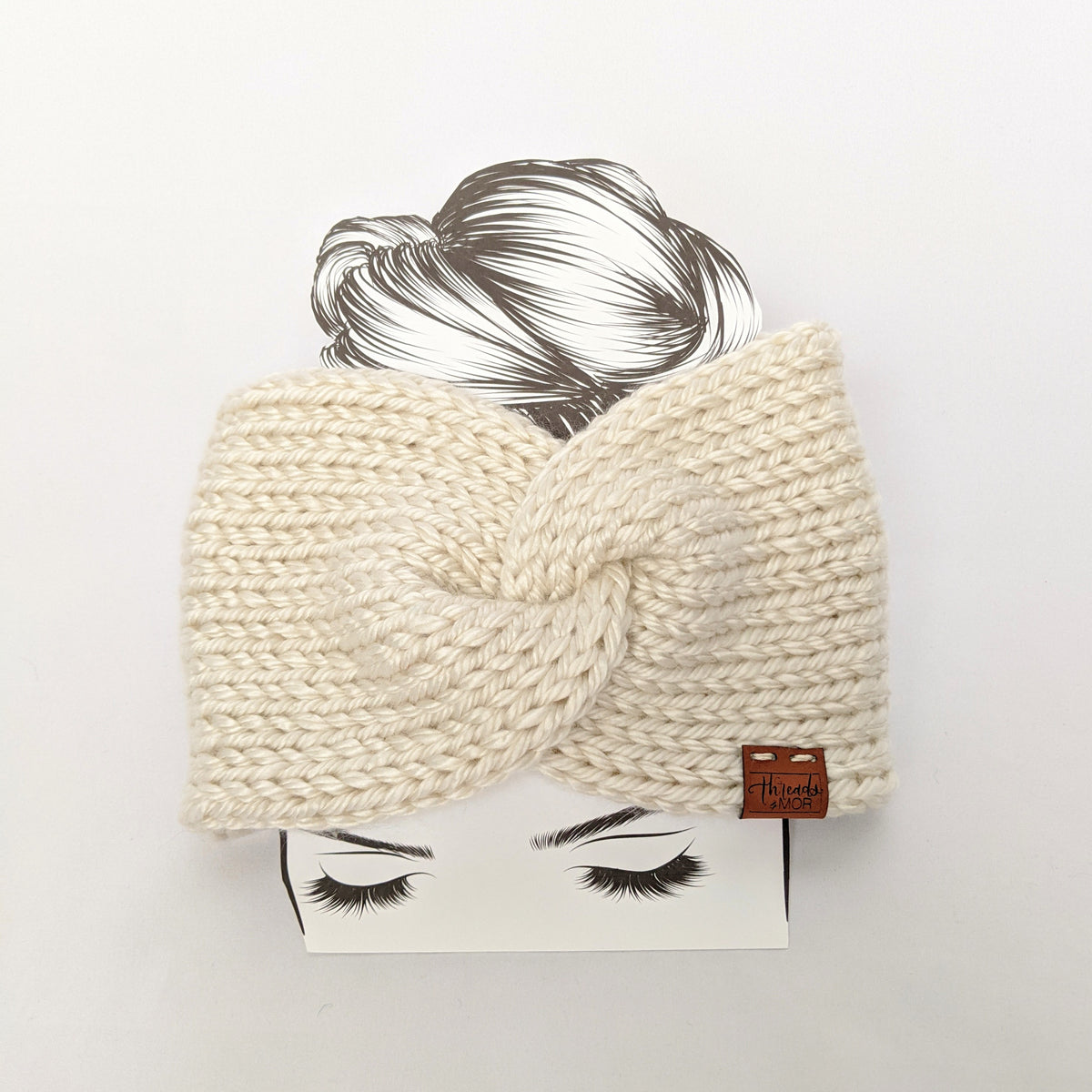 Cream Padded Headband - Soft Twisted Design Cream Padded Headband - Etsy main image 2
