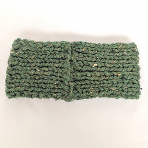 Kale twist knit headband and ear warmer