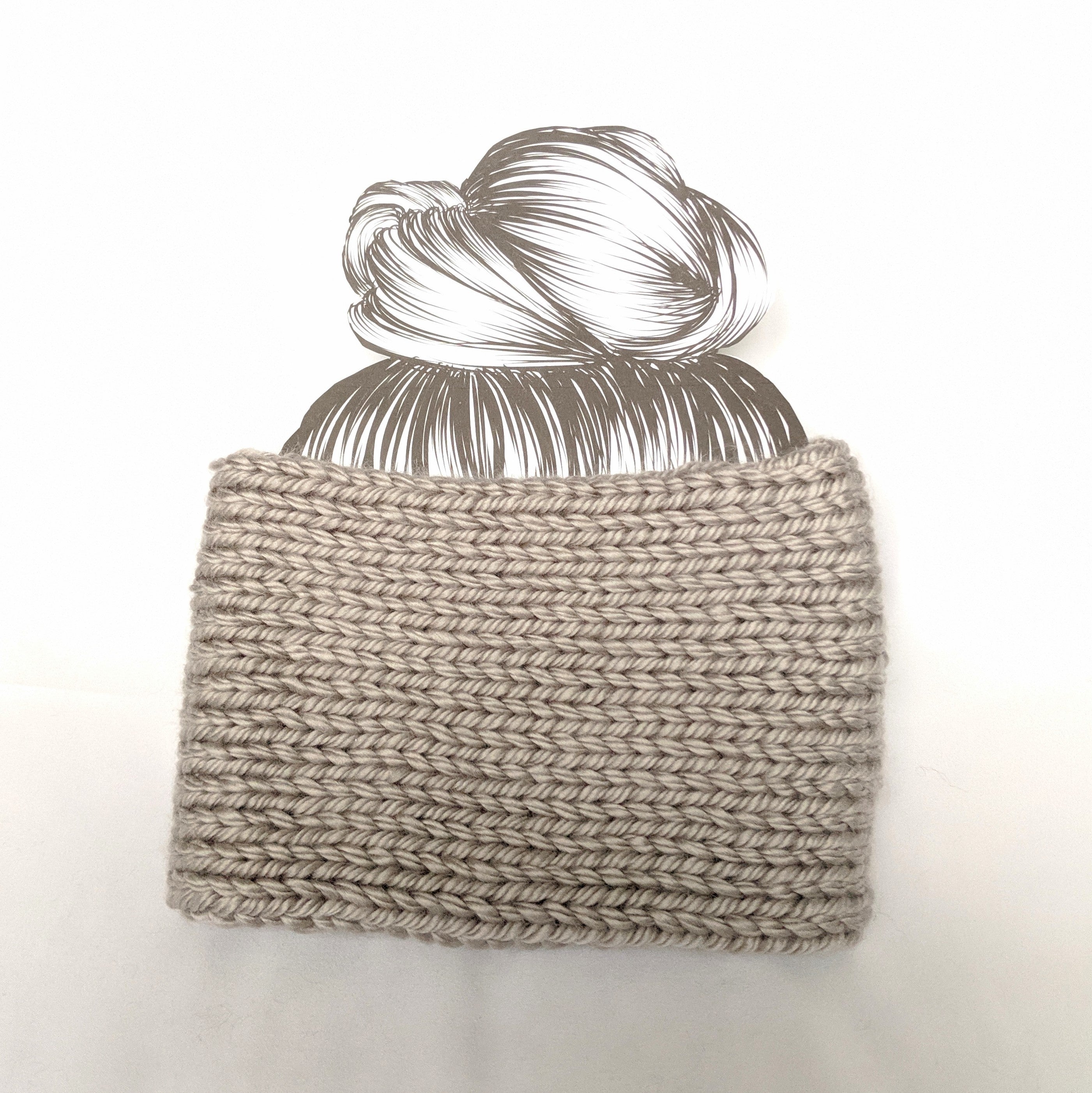 Gray Twist Ear Warmer / Headband