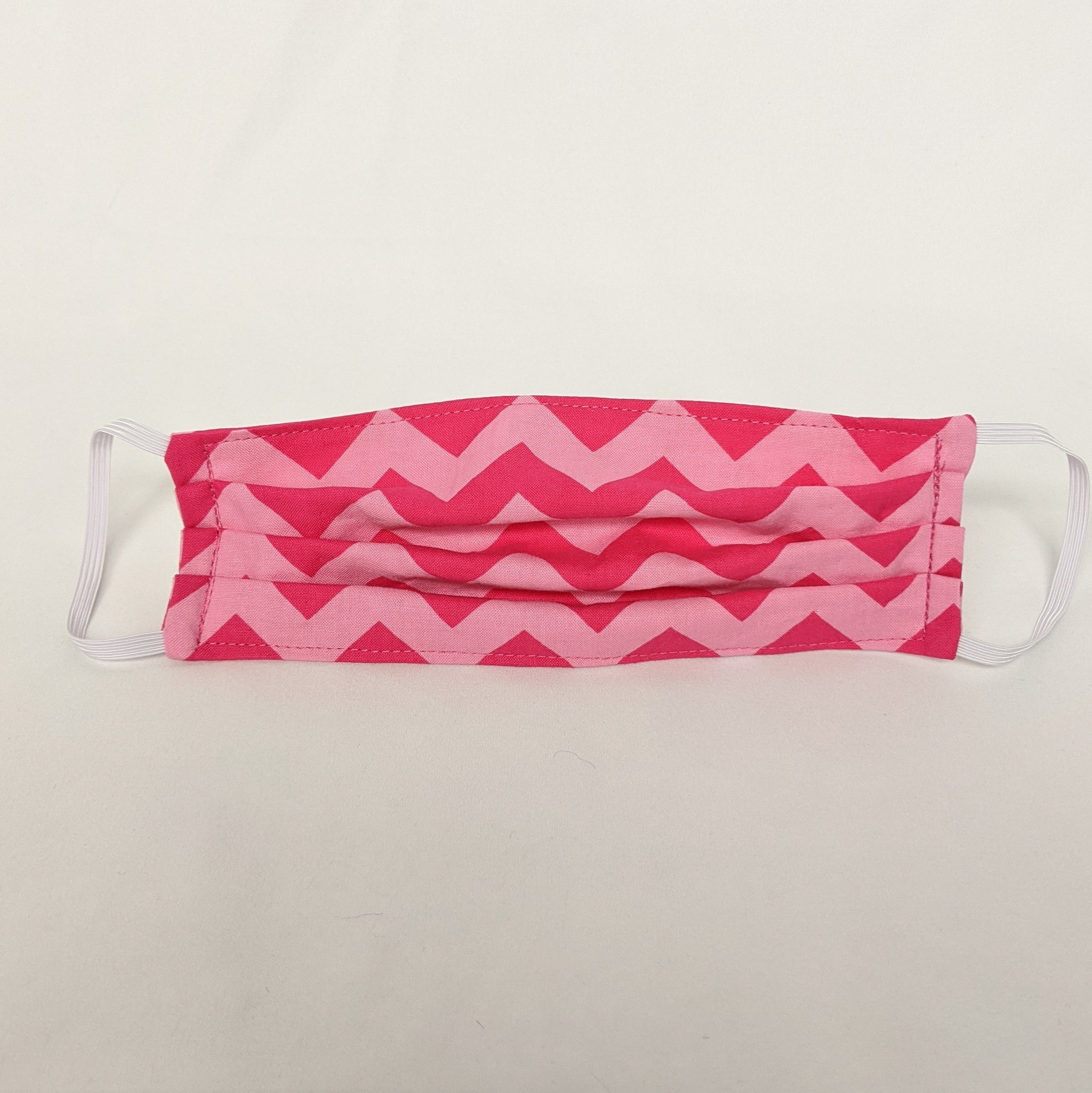Pink Chevron Face Mask