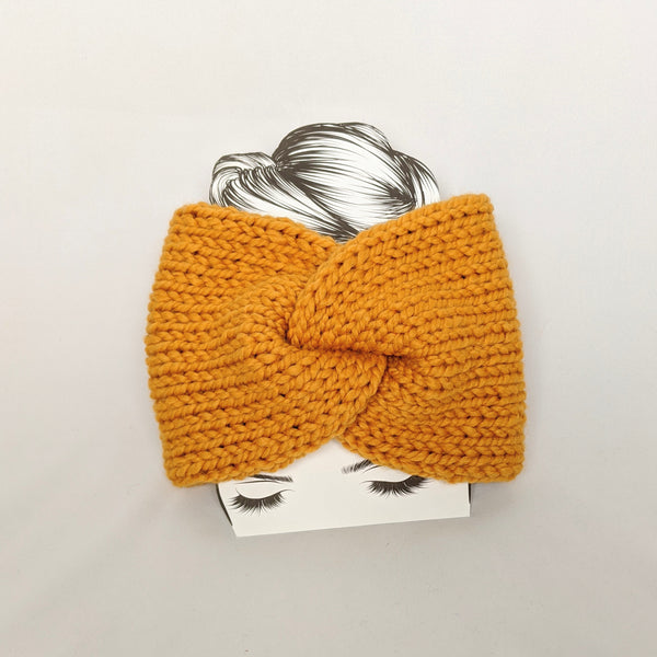 Mustard Twist Ear Warmer / Headband – Threads & MOR display picture 2