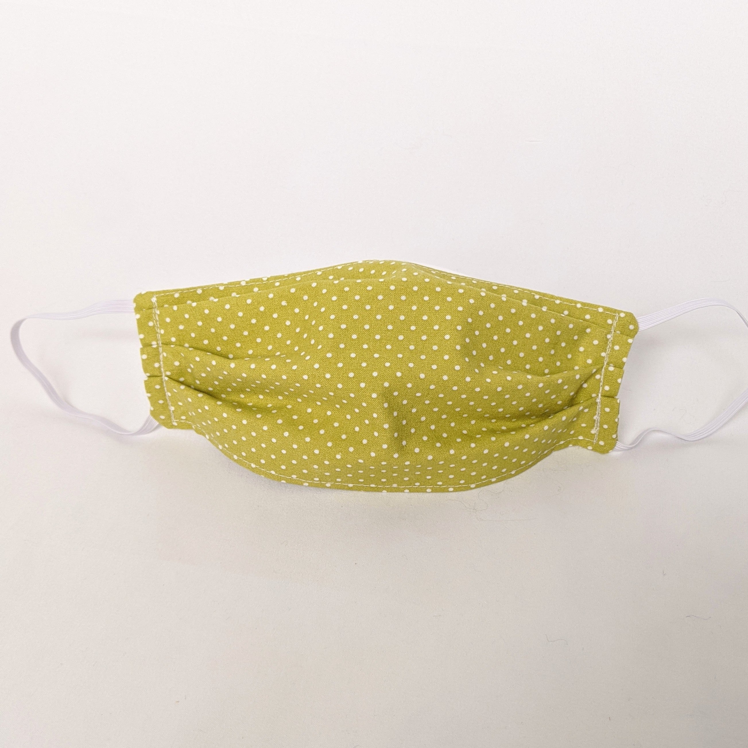 Green with Pin Dots Face Mask