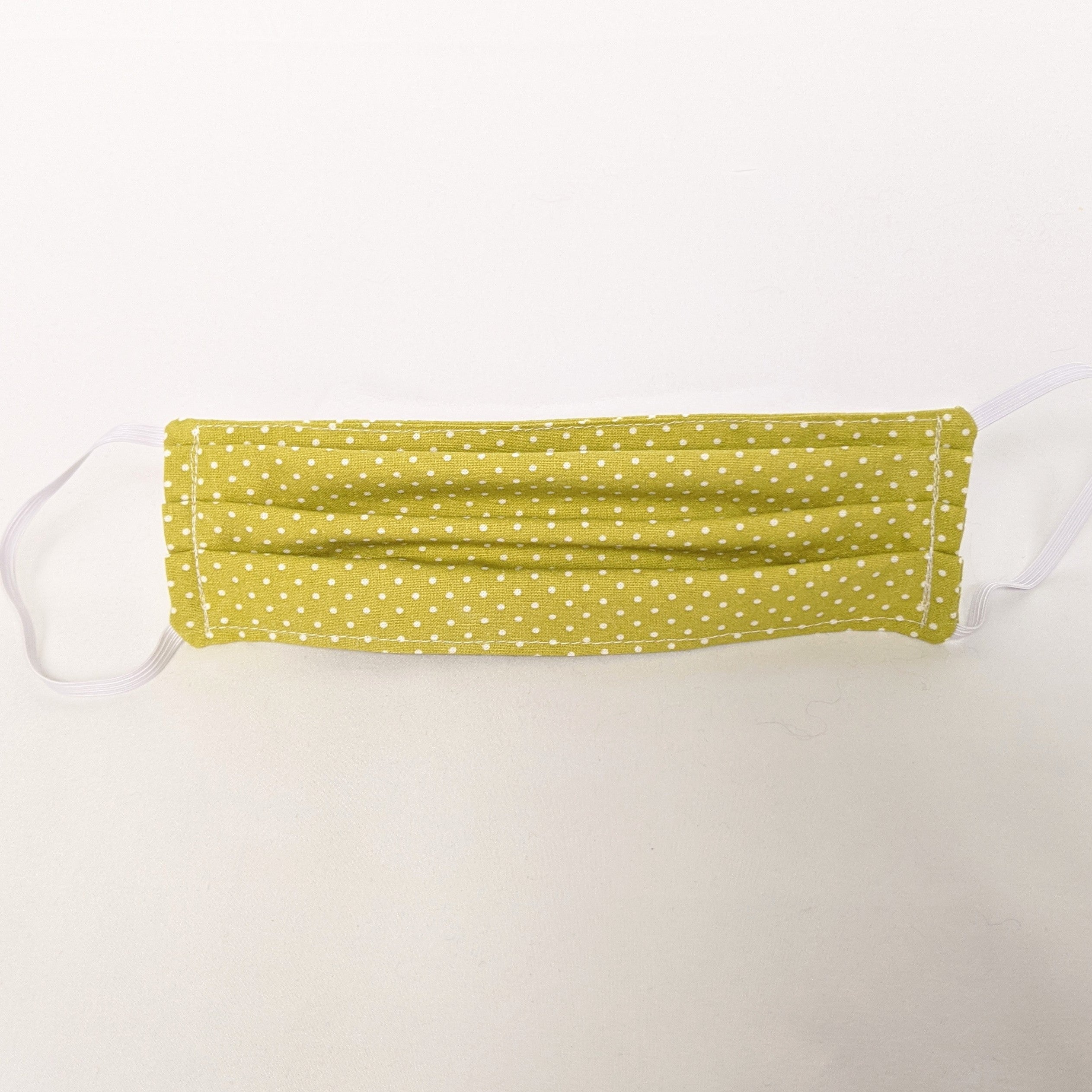 Green with Pin Dots Face Mask