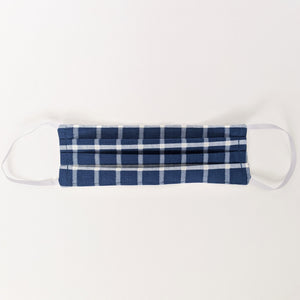Blue Plaid Face Mask
