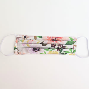Floral and Maroon Face Mask