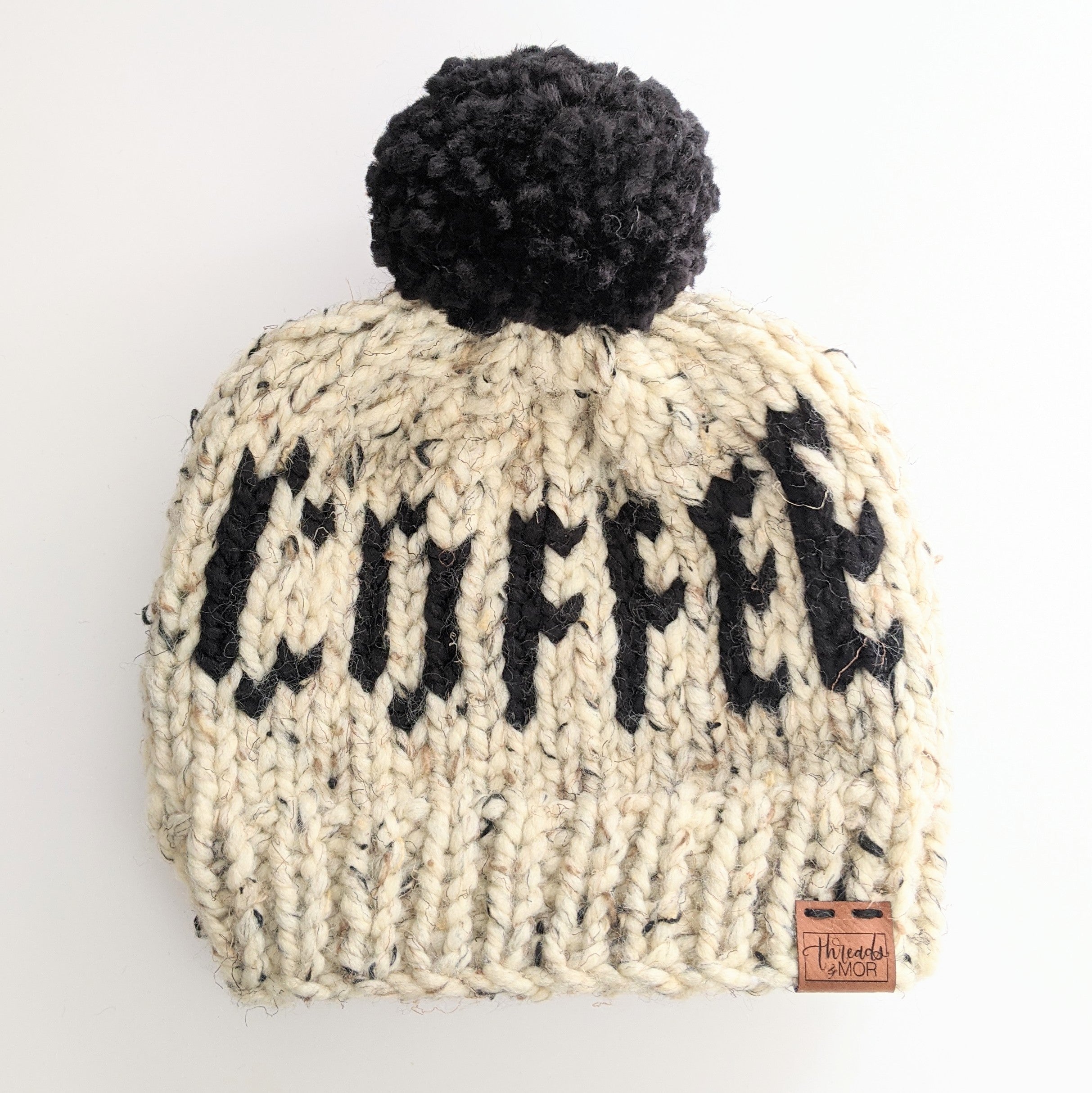 Coffee Knit Beanie Hat