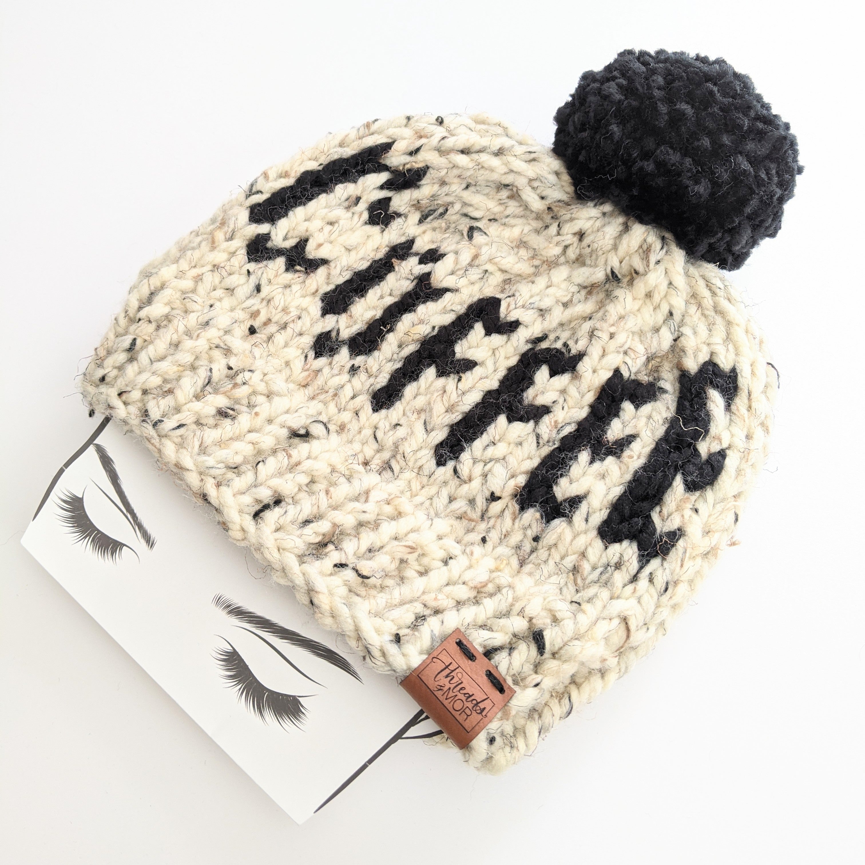 Coffee Knit Beanie Hat