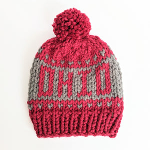 OHIO Script Knit Beanie Hat