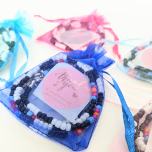 Stripes and Floral Mask Holder Only